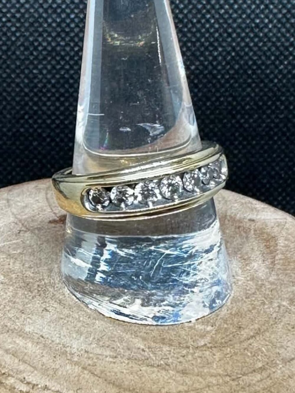 10 Karat Yellow Gold Ring With Diamonds